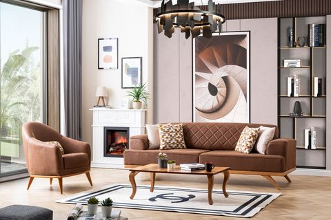 PALERMO KOLTUK TAKIMI, KAHVE KREM