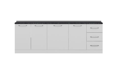 MİNAR 245 CM MUTFAK DOLABI BEYAZ 245-B1-ALT MODÜL