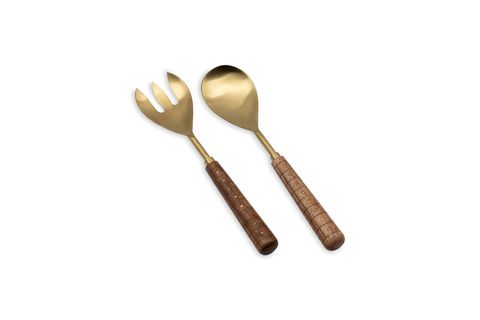 THE MİA WOOD SALATA SERVİS TAKIMI 2 PARÇA