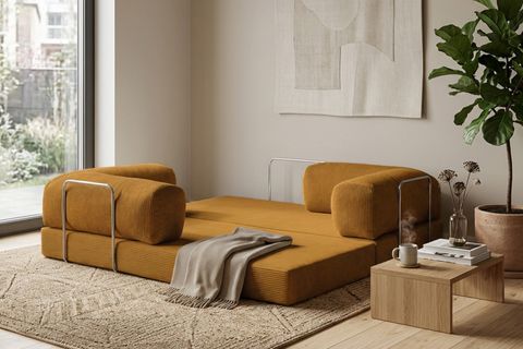 LEGOM YATAKLI AKTİVİTE KÖŞE KOLTUK HARDAL, 200X200