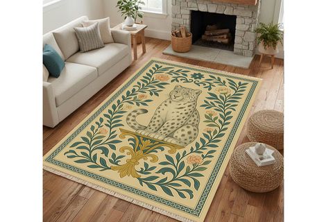 ANTİK LEOPAR VİNTAGE DOKUMA TABAN HALI, 373 YNG, 60X120 CM