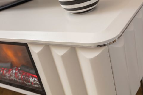 LOFT ŞÖMİNELİ TV ÜNİTESİ,  EKRU, 160 CM