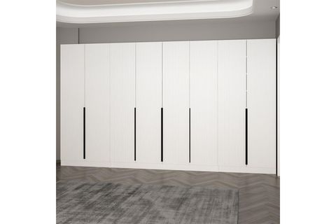KALE 210 CM 8 KAPAKLI 6B RAF PORTMANTO, BYZ MBR ÇİZGİLİ BYZ