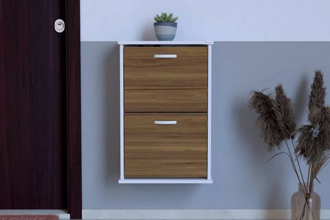 UMAY ASMA 52 CM 2 DÜŞER KAPAKLI AYAKKABILIK, CEVİZ