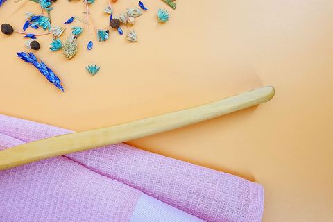 CASTLE SEKİZLİ BAMBU DESENLİ KAŞIK SETİ VE HAVAN