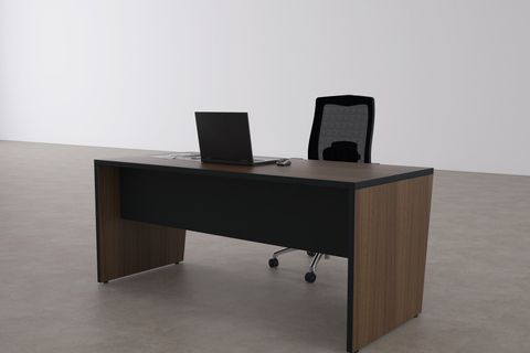 TUUNDESİGN PANEL ÇALIŞMA MASASI, CEVİZ ANTRASİT, 200 CM