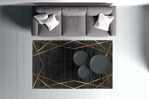 HALI VAGONU DİJİTAL BASKI HALI S-129, YIKANABİLİR, 80X300