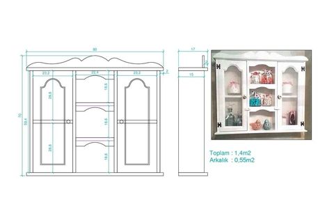 CARMELA LAKE MUTFAK RAFI TEREK, BEYAZ