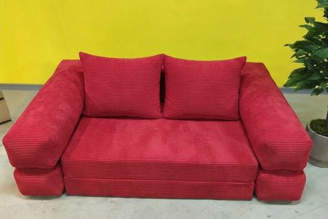 KATLANIR YATAK ÇOK FONKSİYONLU KOLTUK, KIRMIZI