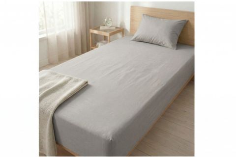 MAKİ HOME BATTAL BOY LASTİKLİ ÇARŞAF VE YASTIK KILIFI SETİ, GRİ, 200X200, 50X70