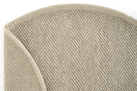 COOL HALI SYDNEY M104 HASIR DOKU BALIK SIRTI İTHAL YUVARLAK SİSAL HALI, BEJ, 120X120