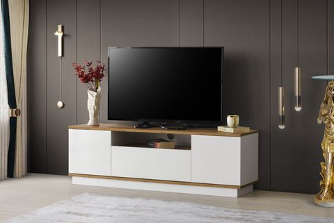 VEGA DOLAPLI TV SEHPASI, BEYAZ, 180 CM