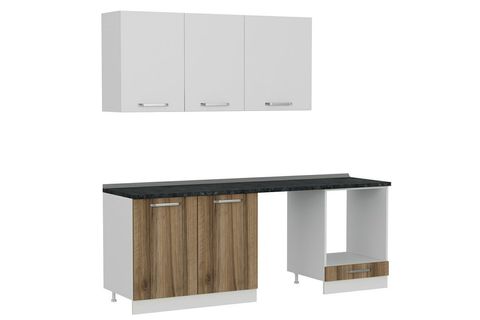 MİNAR 220 CM MUTFAK DOLABI BEYAZ DORE 220 D13