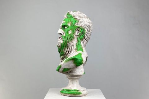 POSEIDON MOSSY POP ART DEKORATİF ROMA YUNAN HEYKELLERİ