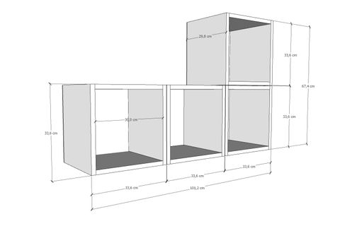 AYDIN KİTAPLIKLI RAF, NRG-DVR-1012