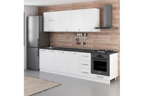 MİNAR RÜYA 280 CM MUTFAK DOLABI BEYAZ 280-B6