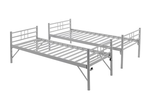 YAVRULU İKİZ METAL KARYOLA, BEYAZ, 90X200