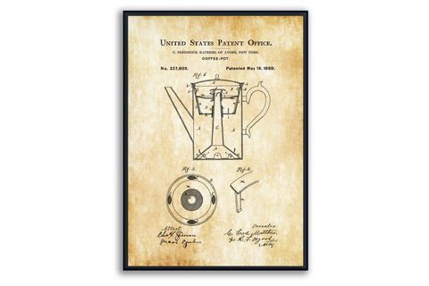 AHŞAP ÇERÇEVELİ VINTAGE COFFEE SET, 50X70