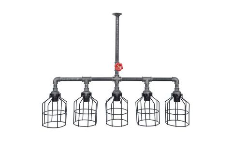 DEKORJİNAL BEŞLİ KAFESLİ TAVAN BORU LAMBA PP124
