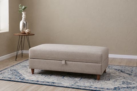 EVA SERİSİ SANDIKLI PUF, KREM