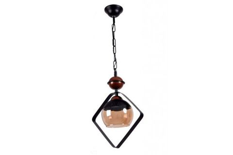 TEKLİ SARKIT CAMLI SİYAH MODERN SALON AVİZE