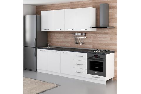 MİNAR ROSE 270 CM MUTFAK DOLABI BEYAZ 270-B3