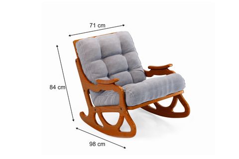 COZY SALLANAN SANDALYE VE TV KOLTUĞU, GRİ MEŞE