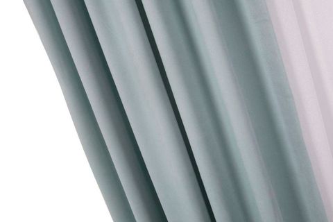 MASSARELLİ FON PERDE MİNT RENGİ PİLESİZ 260 CM 100
