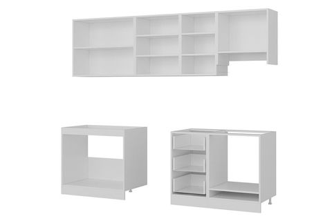 MİNAR 255 CM MUTFAK DOLABI BEYAZ 255 B16
