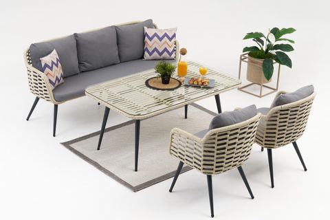 ARORA MİDİ RATTAN ÜÇLÜ BAHÇE OTURMA GRUBU