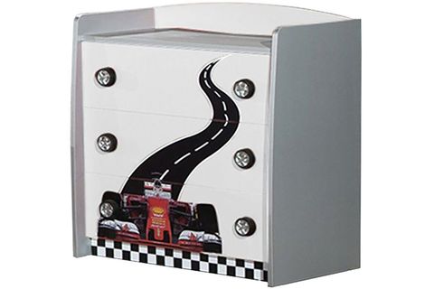 FORMULA GENÇ ODASI TAKIMI BEYAZ JAGUAR FULL LEDLİ ARABALI YATAK