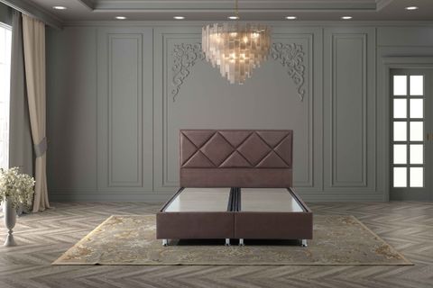 SOFİA BAZA BAŞLIK SETİ, KAHVERENGİ, 160X200