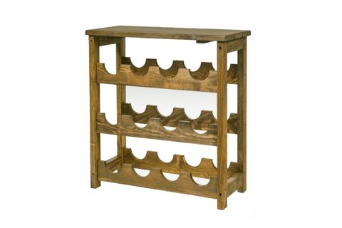 AHŞAP ŞARAP STANDI 6031, KAHVE