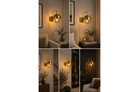 KÜRE APLİK ESKİTME BAL CAMLI