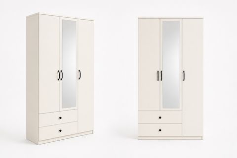 ERİZA ÇOCUK GENÇ ODASI DOLABI, 3 KAPAKLI, BEYAZ