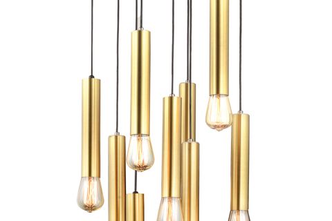 LAMPALUCE RAZZO 2 MODERN DOKUZLU SARKIT AVİZE SARI