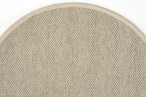 COOL HALI SYDNEY M104 HASIR DOKU BALIK SIRTI İTHAL YUVARLAK SİSAL HALI, BEJ, 120X120