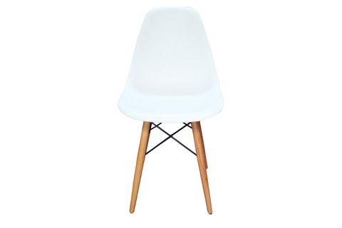 WOODESK AĞAÇ AYAKLI SANDALYE, BEYAZ, 2 ADET, SND3007-2BYZ