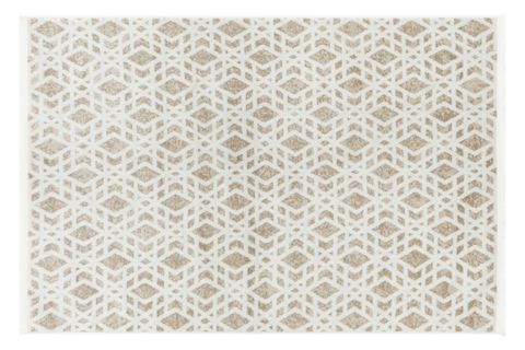 LİFE MAKİNE HALISI 6010, SAÇAKLI, BEJ, 100X200