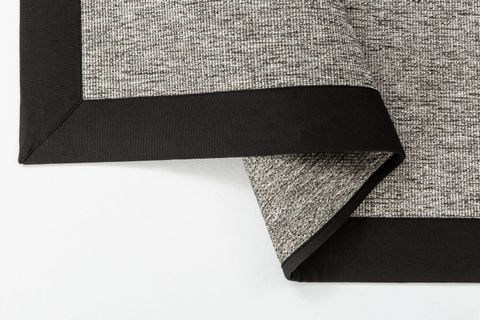 SİSAL HALI 730436 SİYAH KETEN JÜT HASIR GÖRÜNÜMLÜ KOLAY TEMİZLENEN HAV TOZ VERMEZ BORDÜRLÜ SİSAL HALI 200X300