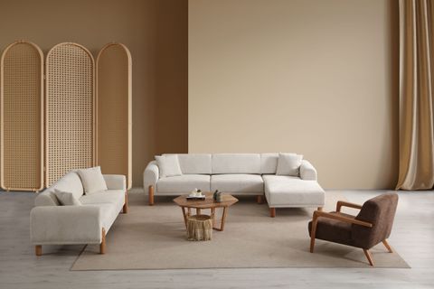 SİLVA BOHEM ÜÇLÜ KOLTUK, SHOWROOMDAN KUMAŞ DEĞİŞİMLİ