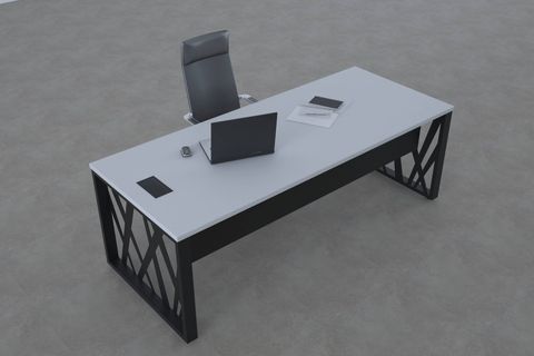 KARM YÖNETİCİ MASASI, BEYAZ, 200 CM