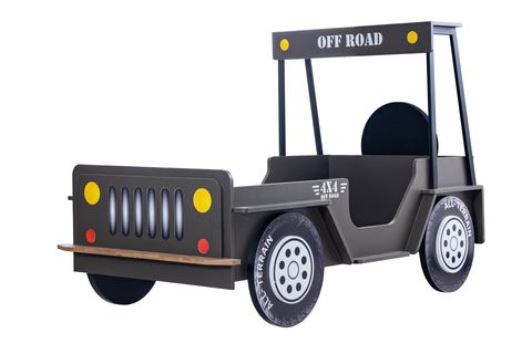 OFFROAD ARABALI YATAK JEEP ÇOCUK KARYOLASI, 90X190
