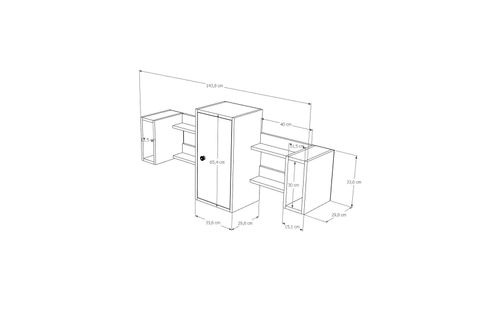 AYDIN KİTAPLIKLI RAF, MST-DVR-1021