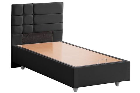 ALMADA BAZA BAŞLIK VE LETTO YATAK SETİ, ANTRASİT, 90X200