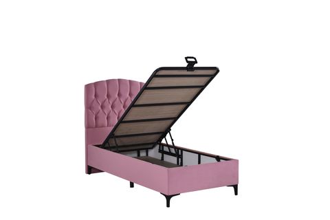 KİDS STYLE YATAK BAZA BAŞLIK SETİ, PEMBE, 90X190