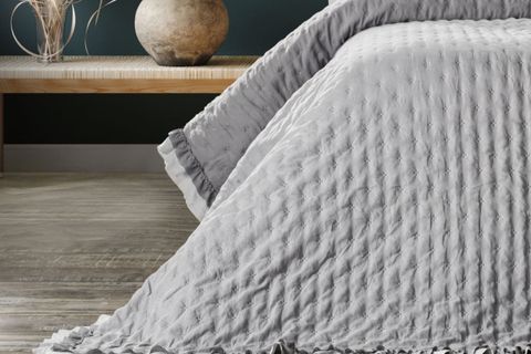 LİMA TEK KİŞİLİK YATAK ÖRTÜSÜ, GRİ