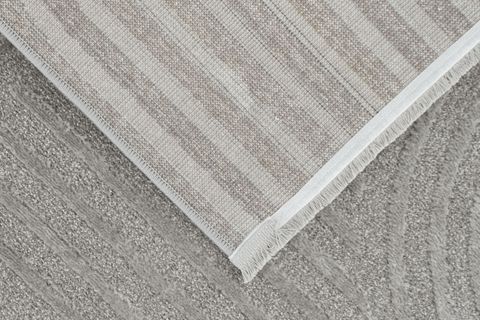 KANYON BUKLELİ MAKİNA HALISI, GRİ, 100X200, 4902E