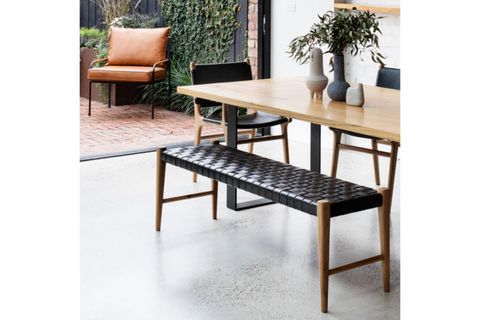 NAPOLYON KENT DERİ BENCH, SİYAH