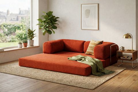 LEGOM YATAKLI AKTİVİTE KÖŞE KOLTUK KİREMİT, 200X200